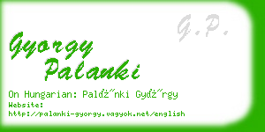 gyorgy palanki business card